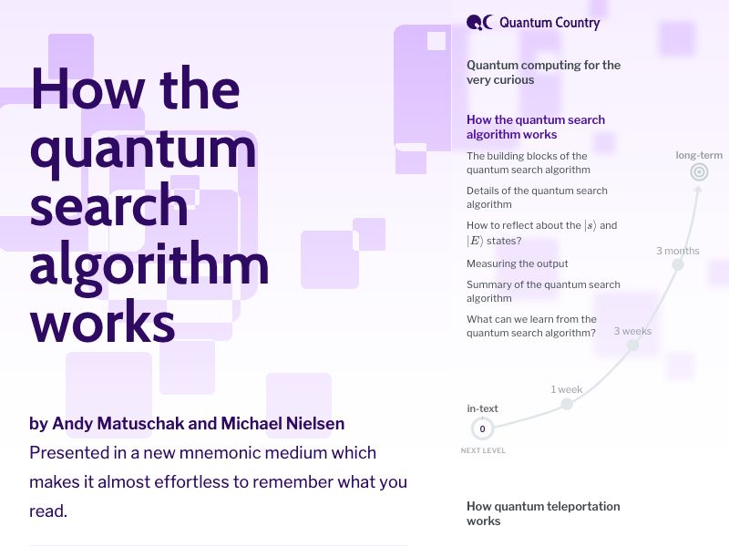 How the quantum search algorithm works