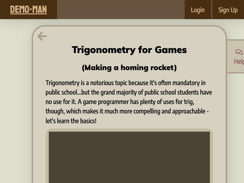 Trigonometry for Games